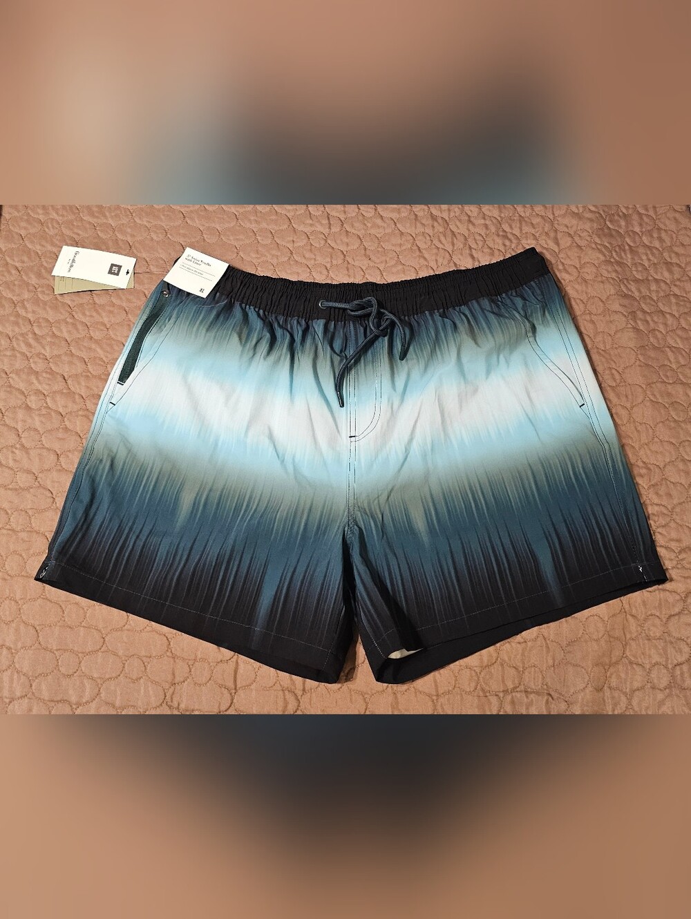 Goodfellow & Co Blue Ombre Swim Trunks with Drawstring